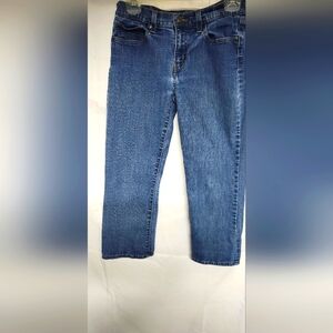 Classic Levi Blue Denim Crop Jeans